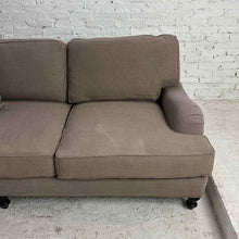 Load image into Gallery viewer, English Roll Arm 3-Seat Taupe Sofa
