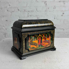 Load image into Gallery viewer, Palekh Russian 'The Humpbacked Horse' Lacquer Casket
