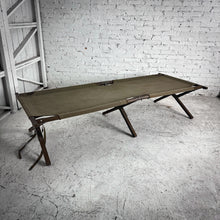 Load image into Gallery viewer, 1950&#39;s Military Style Cot Canvas Bed
