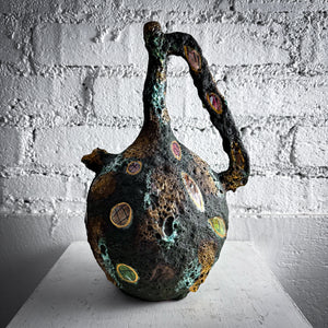 Vintage Italo Casini Brutalist Handmade Volcanic Ceramics