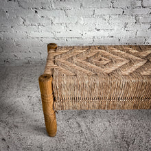 Load image into Gallery viewer, Mexican Rush Seat Bench
