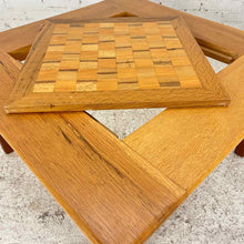 Load image into Gallery viewer, Danish Modern Mixed Woods Game Side Table
