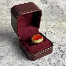 Load image into Gallery viewer, Vintage MIMA 18K Gold Carnelian Fashion Ring
