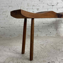 Load image into Gallery viewer, Sculptural Triple-Seat Wood Slab Bench

