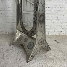 Load image into Gallery viewer, Mexican Punched Tin Swivel Floor Mirror
