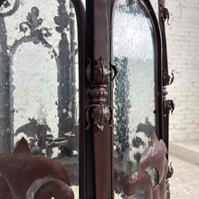 Load image into Gallery viewer, Large Spanish Revival Iron Lantern Light
