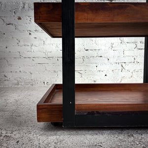 Modern Rolling Service Cart Bar Table