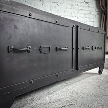 Load image into Gallery viewer, Industrial Black Bent Steel Cocktail Table
