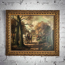 Load image into Gallery viewer, 19th C. Anton Muller Landscape Realism Oil Canvas Painting
