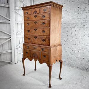 Antique Eldred Wheeler Chippendale Maple Chest of Drawers