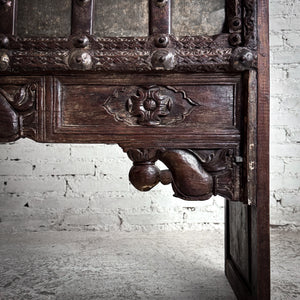 Indian Hand Carved Teak Console