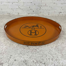 Load image into Gallery viewer, Hermes Inspired Toleware Serving Tray
