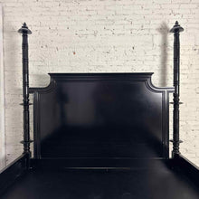 Load image into Gallery viewer, Four Poster Traditional King Black Bed
