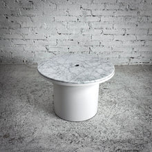 Load image into Gallery viewer, Blu Dot Plateau Carrara Marble Side Table
