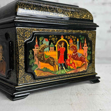 Load image into Gallery viewer, Palekh Russian 'The Humpbacked Horse' Lacquer Casket
