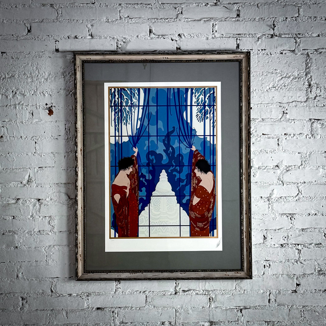 1984 Erté Art Deco Revival Serigraph Print