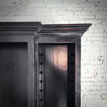 Load image into Gallery viewer, 2 Piece Spanish Colonial Revival Black Lacquer Bookcase
