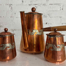 Load image into Gallery viewer, Taxco Copper 3-Piece Coffee Service Set

