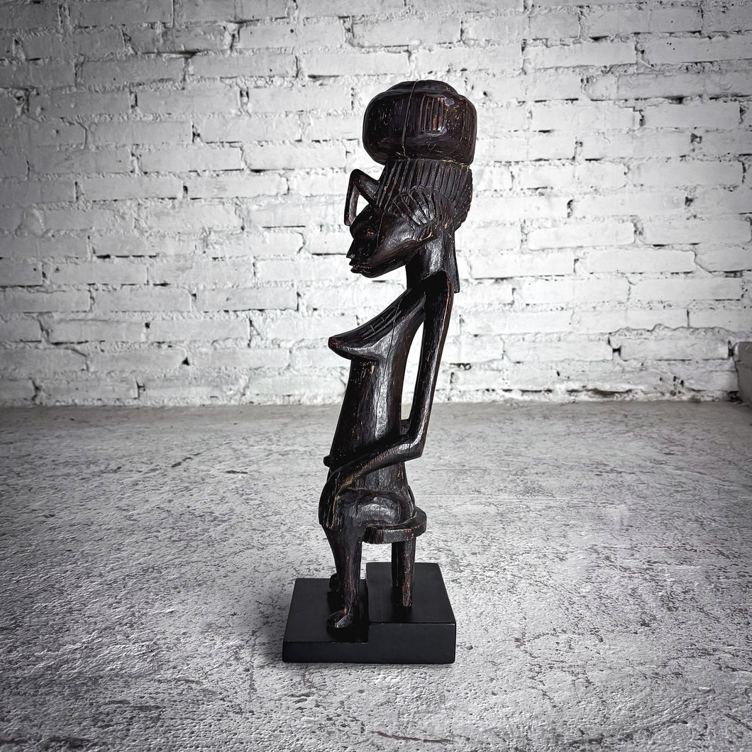 20th Century African Wood Figure Decorative Sculpture