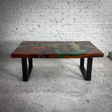 Load image into Gallery viewer, Modern Glossy Resin Wood Cocktail Table
