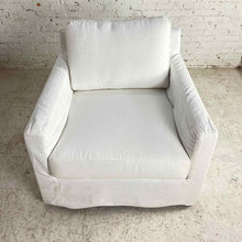 Load image into Gallery viewer, Ellery Linen Slipcovered Armchair
