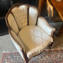 Load image into Gallery viewer, Louis XV Style Damask Armchair
