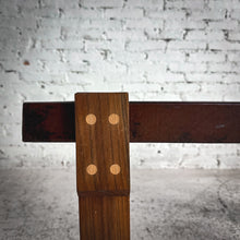 Load image into Gallery viewer, Industrial Farmhouse Hammered Tray Copper Side Table
