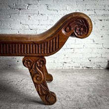 Load image into Gallery viewer, Old World Leather Bench
