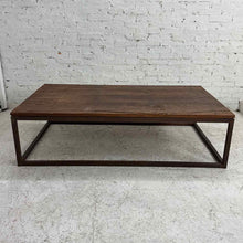 Load image into Gallery viewer, Industrial Rustic Wood &amp; Steel Ccoktail Table
