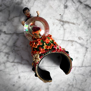 Lynn Carlton Eclectic Mixed Materials Cuff