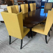 Load image into Gallery viewer, Set of 4 Art Deco Fabric Wood Dining Chair
