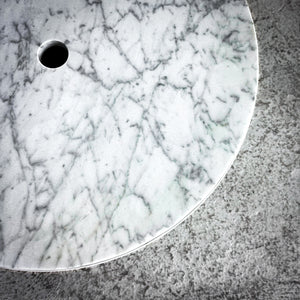 Blu Dot Plateau Carrara Marble Side Table