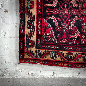 Heriz Long Pile Wool Area Persian Knotted Rug