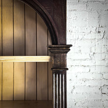 Load image into Gallery viewer, 2 Piece Traditional Dark Wood Hutch Cabinet
