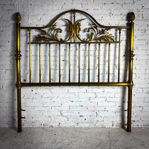1983 Charles P. Rogers Queen Brass Headboard