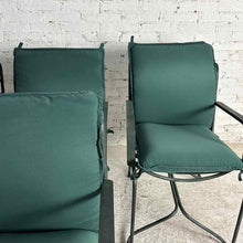 Load image into Gallery viewer, Set of 4 MCM Green Ribbon Slat Chairs

