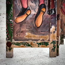 Load image into Gallery viewer, 3 Panel Mexican Folk Weathered Mesquite Room Divider Screen
