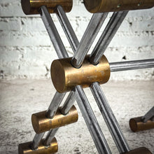 Load image into Gallery viewer, 1970s Modernist Polished Chrome &amp; Marble Accent Table

