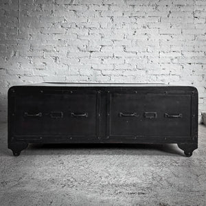 Industrial Black Bent Steel Cocktail Table