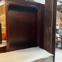 Load image into Gallery viewer, Neoclassical Dark Mahogany Wood Bookcase
