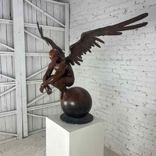 Load image into Gallery viewer, Jorge MarÃ­n Reproduction Winged Man Bronze Sculpture
