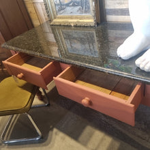 Load image into Gallery viewer, Traditional Granite &amp; Wood Work Table
