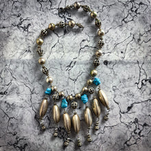 Load image into Gallery viewer, Vintage Navajo Silver American Southwest Turquoise Necklace
