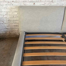 Load image into Gallery viewer, Upholstered Gray King Bed
