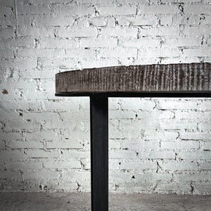 Contemporary Textured Stone Side Table
