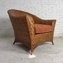 Load image into Gallery viewer, Chevron Woven Rattan Tub Chair
