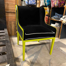 Load image into Gallery viewer, Casamidy Ixelles Velour Iron Wingback Chair

