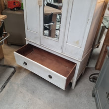 Load image into Gallery viewer, 2 Piece Vintage French Country Mirrored Wardrobe
