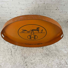 Load image into Gallery viewer, Hermes Inspired Toleware Serving Tray
