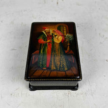 Load image into Gallery viewer, Fedoskino Russian 'The Red Flower'  Lacquer Box
